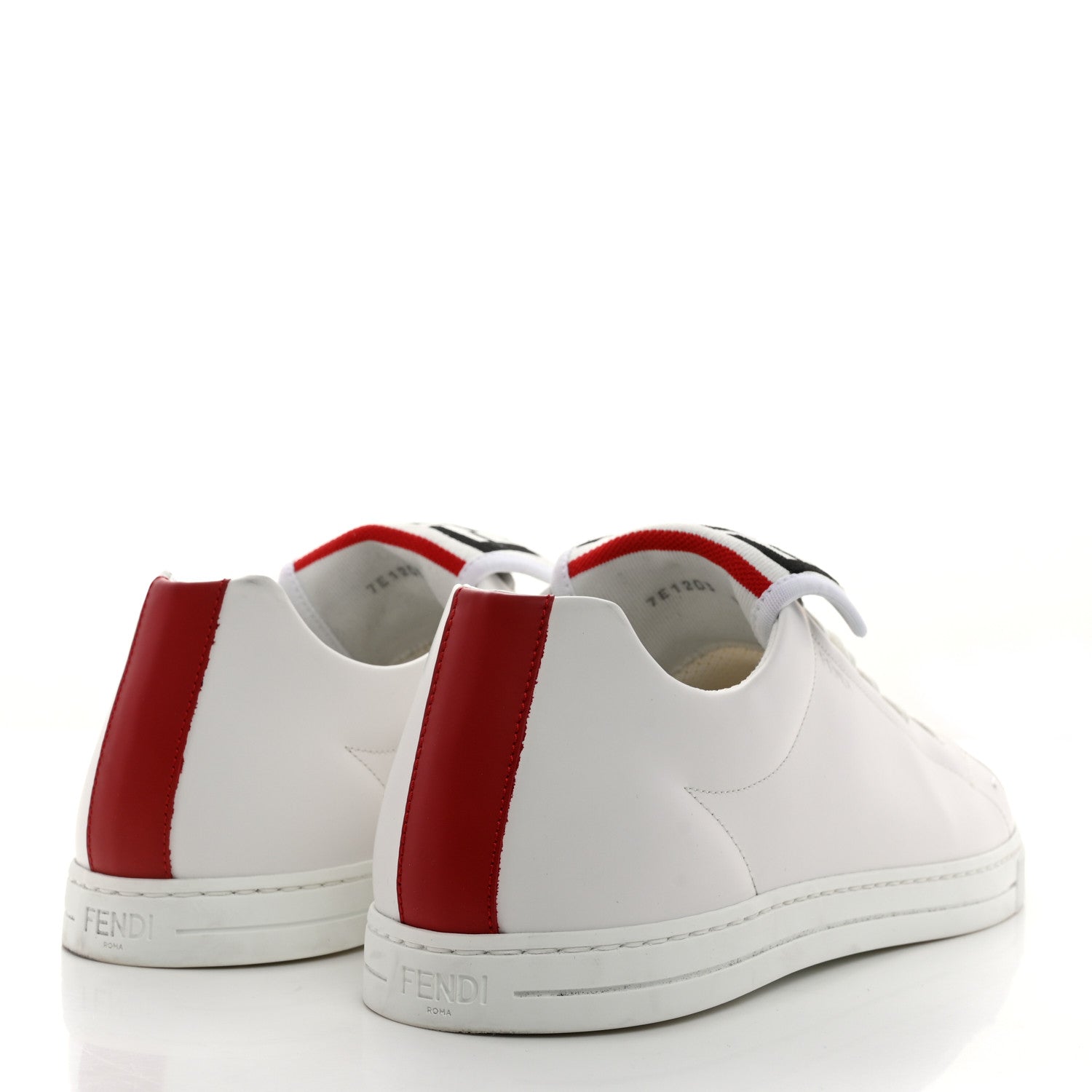 Fendi Calfskin FF Mens Low Top Sneakers 9 White 4 of 11