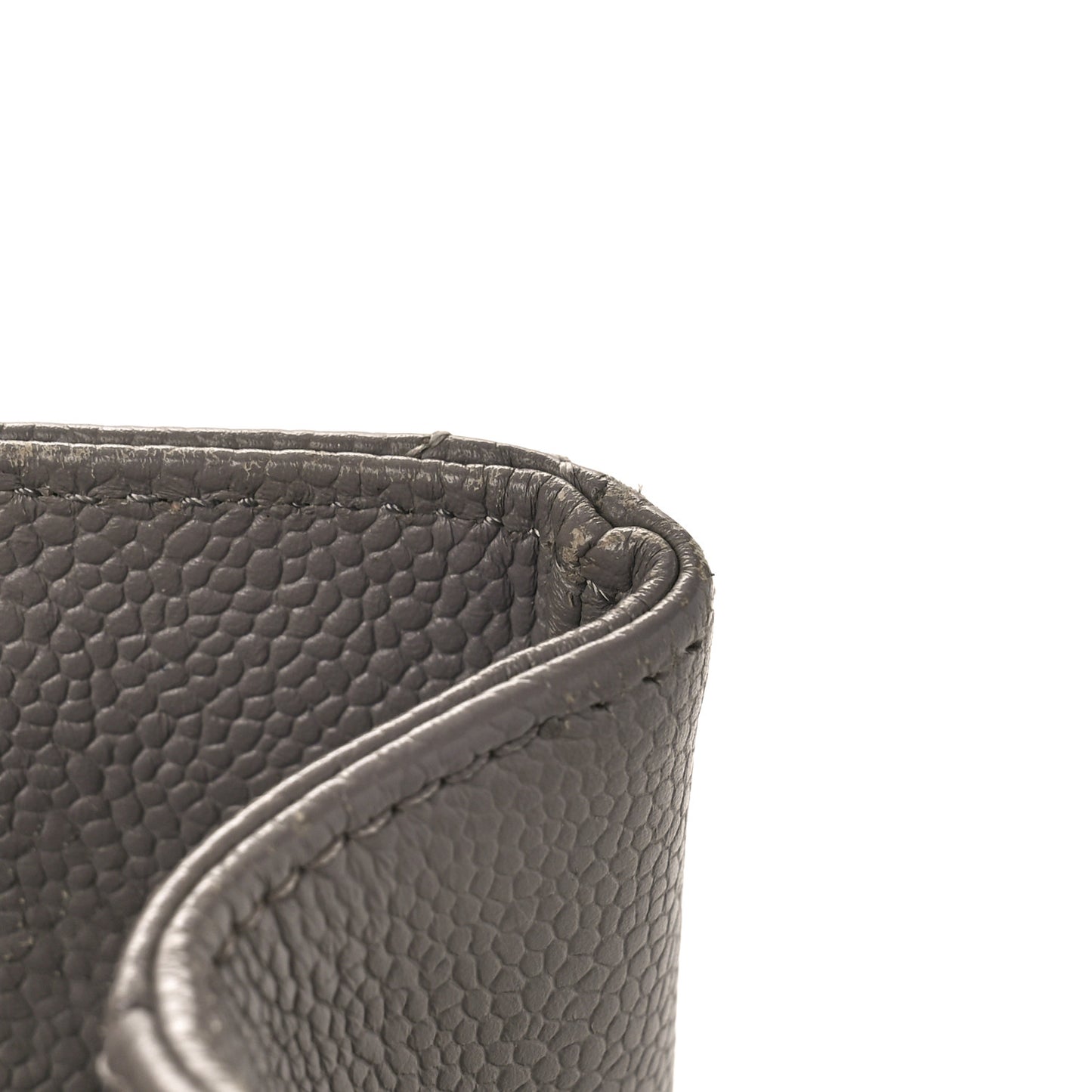 Caviar Quilted Grand Shopping Tote GST Light Grey