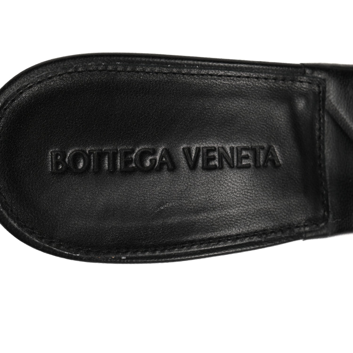 Bottega Veneta Nappa Quilted Rubber Lido Mule Sandals 37 Black 7 of 9