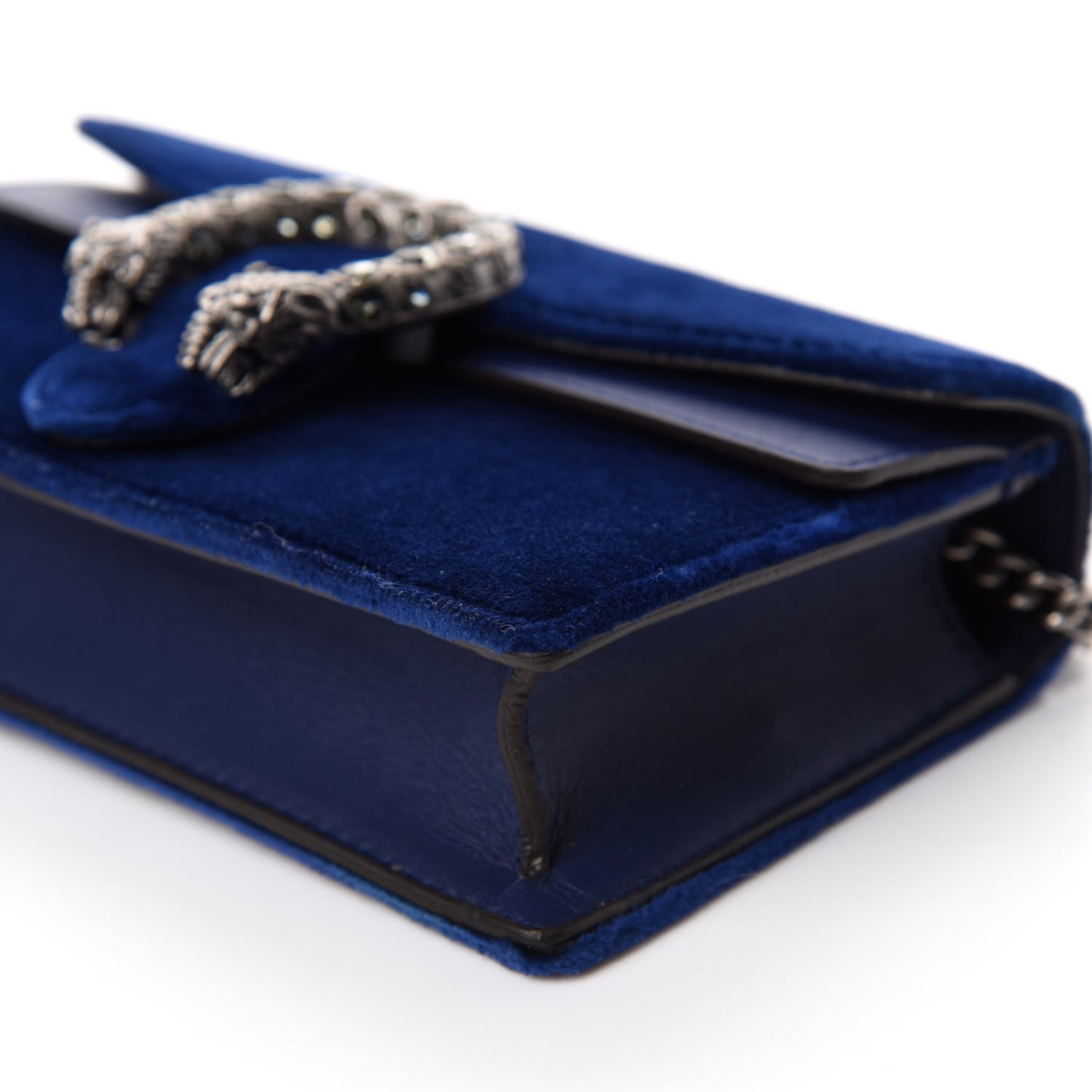 Velvet Super Mini Dionysus Shoulder Bag Cobalt