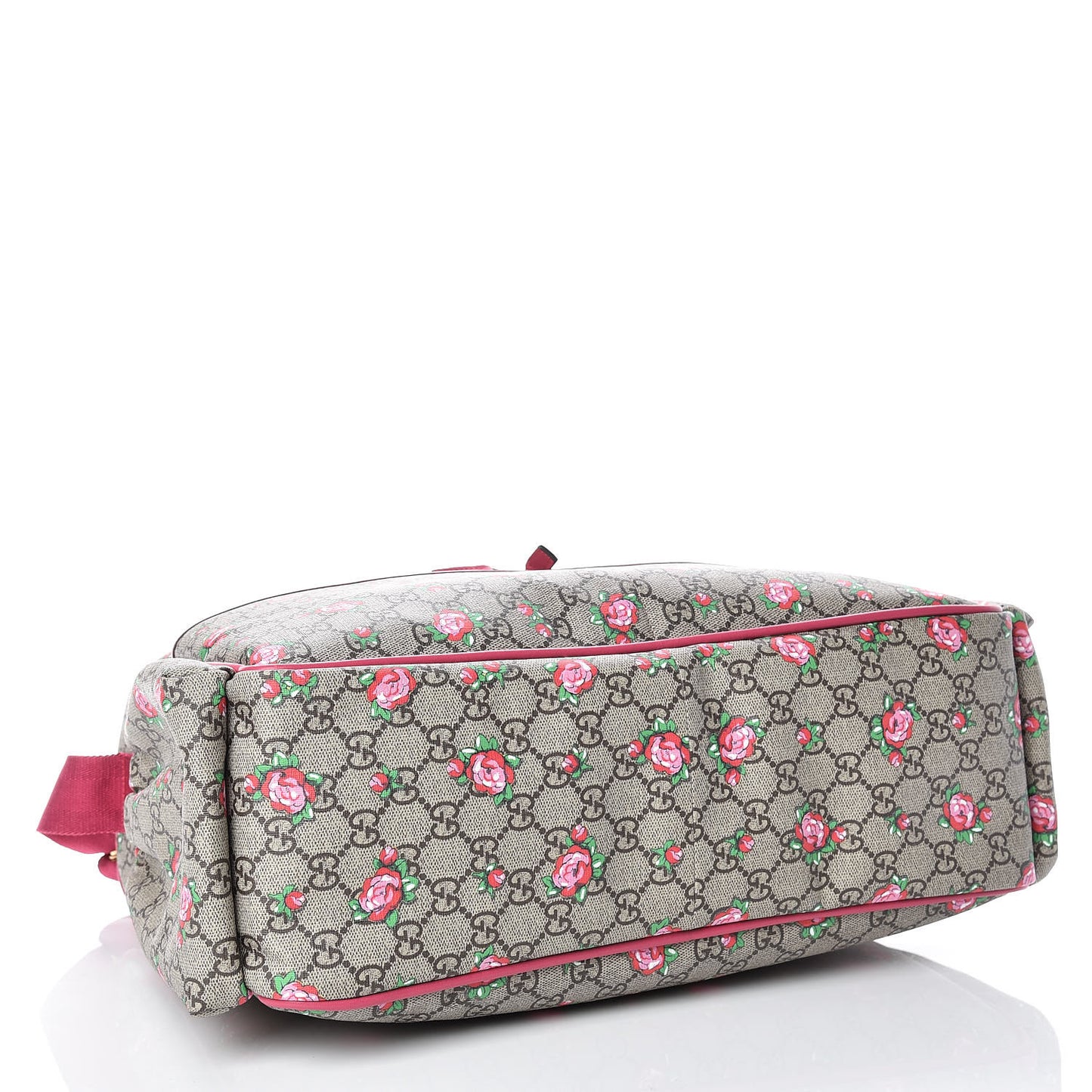 GG Supreme Monogram Rose Bud Diaper Bag Pink