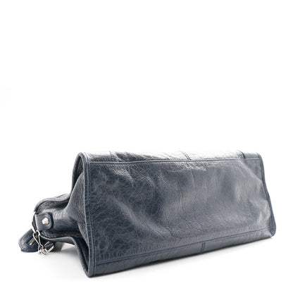 Balenciaga Agneau Giant 21 Silver Hardware Work Bleu Obscur 4 of 10