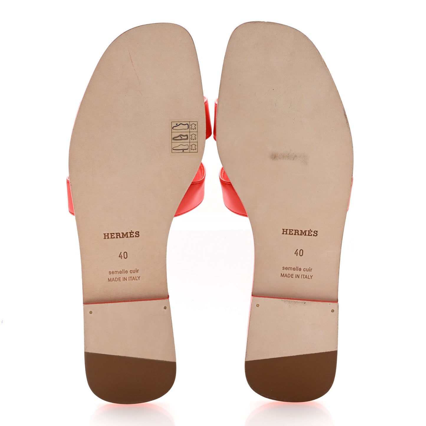 Box Calfskin Oran Sandals 40 Rouge Jaipur