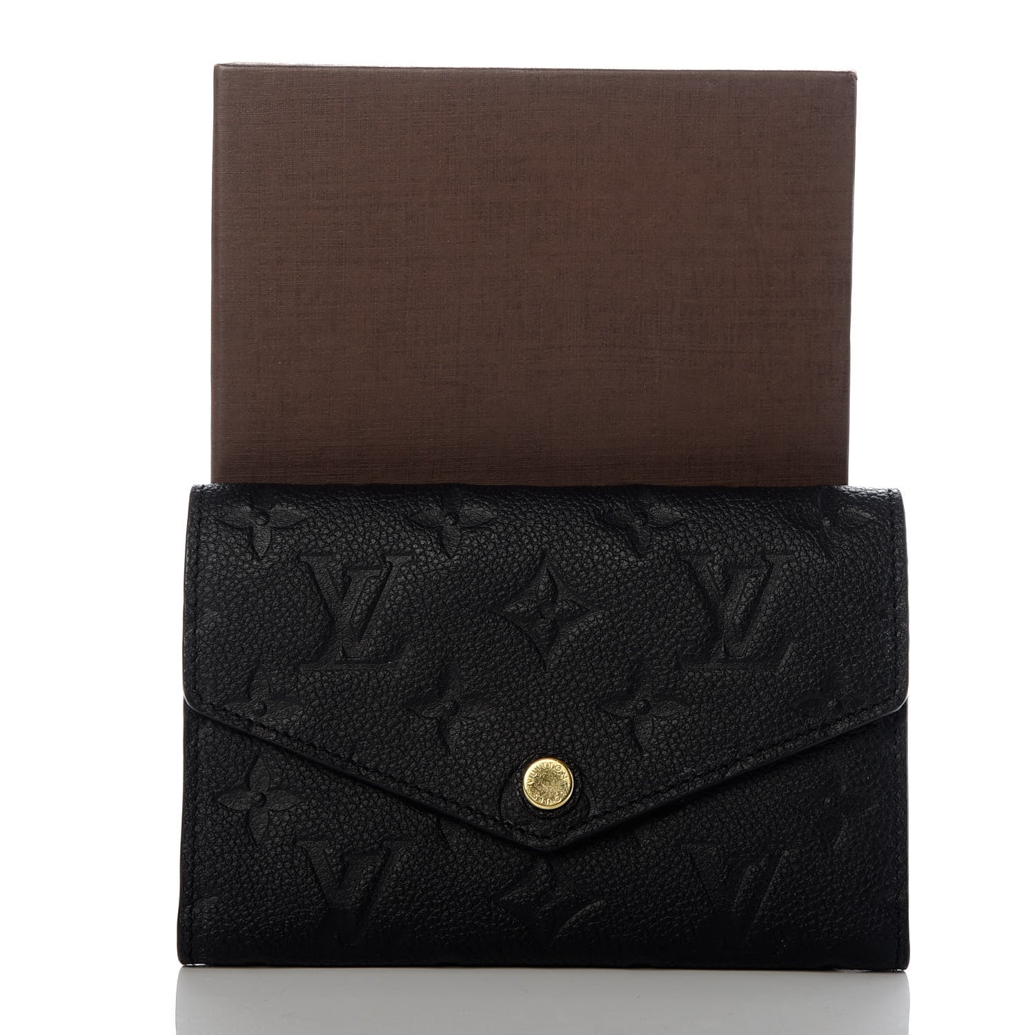 Louis Vuitton Empreinte Compact Curieuse Wallet Black 9 of 9