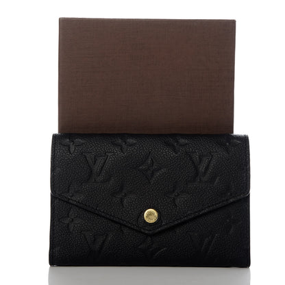 Louis Vuitton Empreinte Compact Curieuse Wallet Black 9 of 9