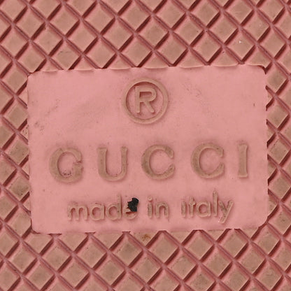 Gucci Calfskin GG Supreme Crystals Web Screener Sneakers  36 Camel Ebony Wild Rose 7 of 9