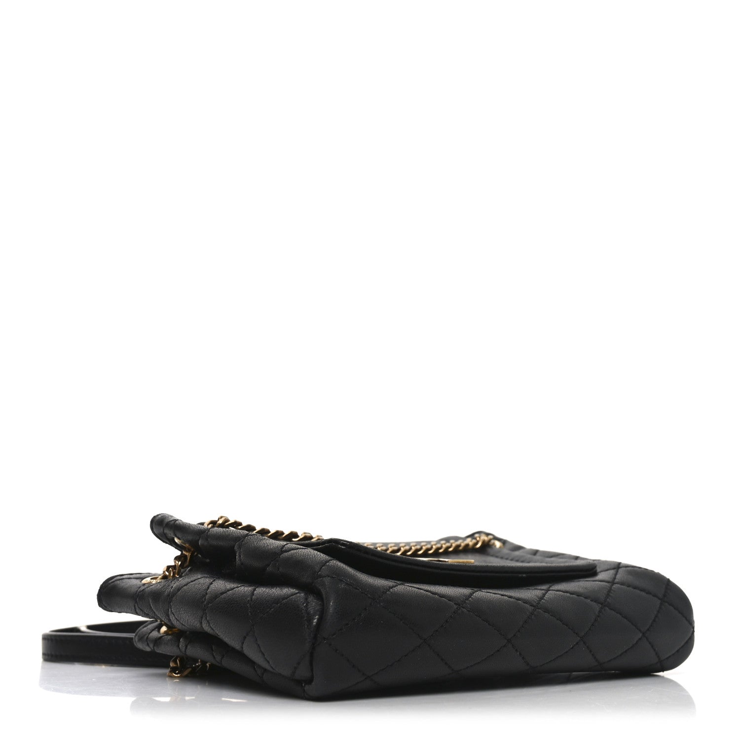 Saint Laurent Lambskin Quilted Monogram Mini Nolita Black 4 of 10