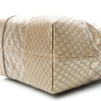Gucci Metallic Guccissima Medium Bree Shoulder Bag Gold 9 of 10