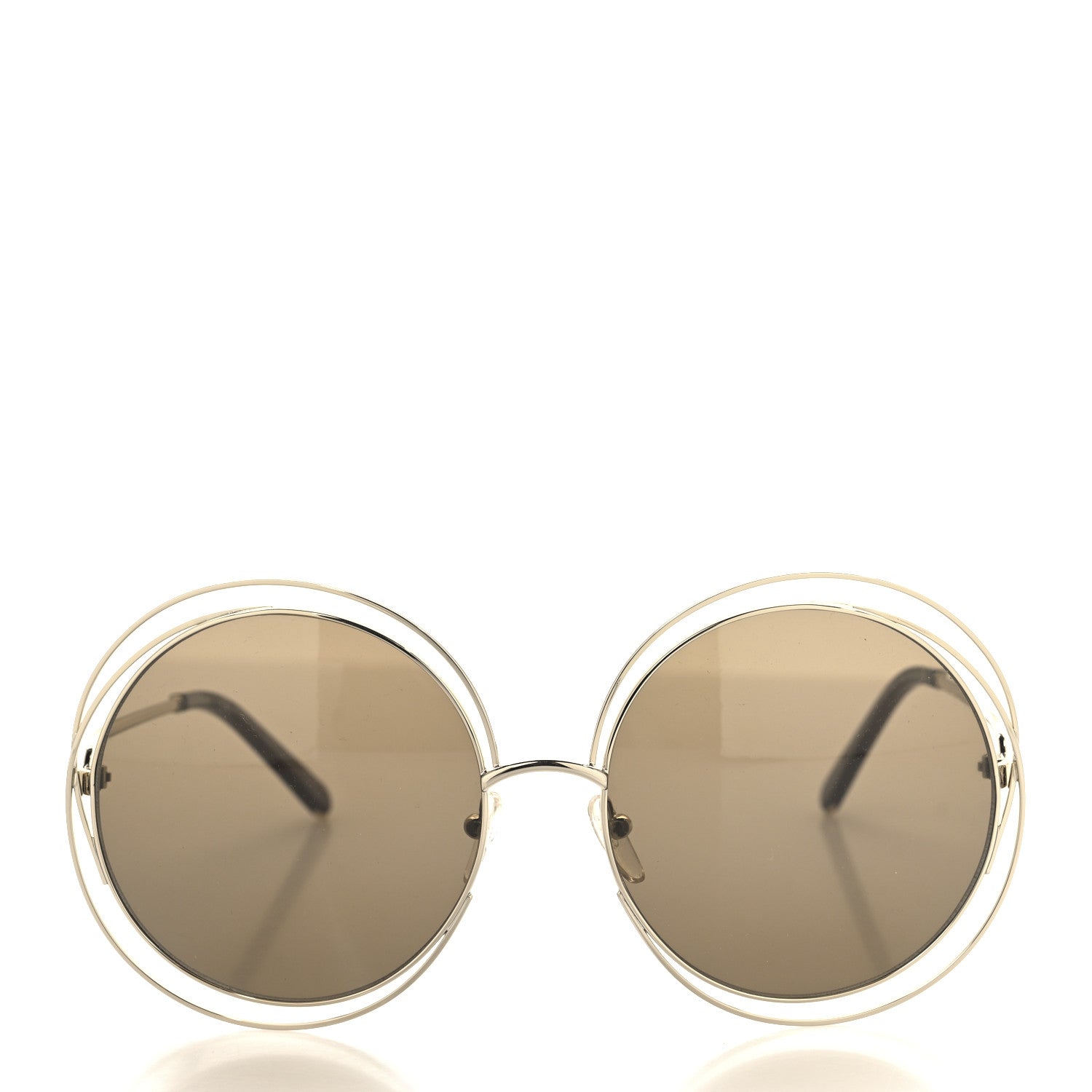 Chloe Oversized Round Carlina Oversized Round Sunglasses CE114S Gold 2 of 6