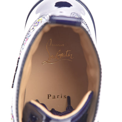 Christian Louboutin Mens Patent Strass Louis Flat Sneakers 41 Purple Pop 7 of 10