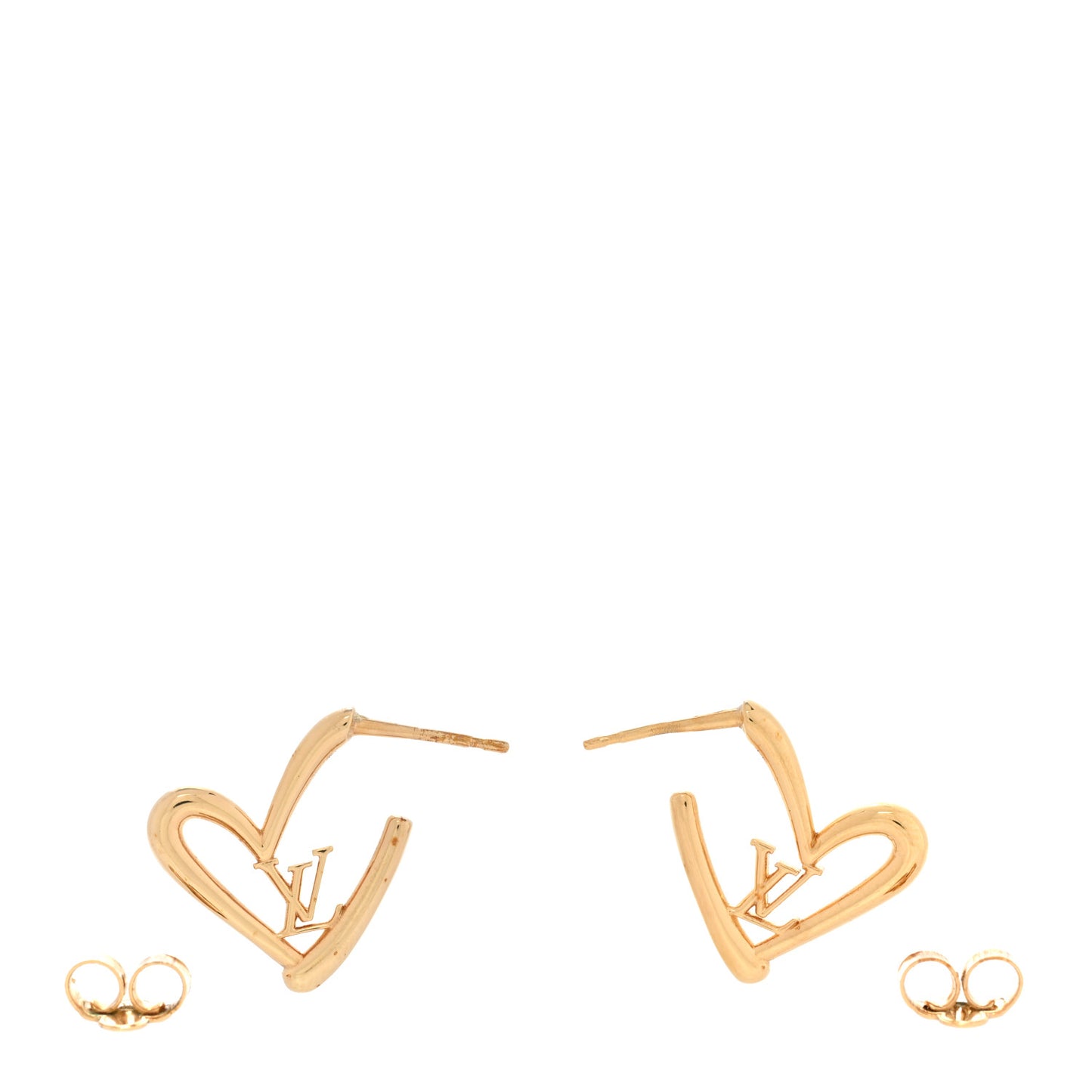 Fall In Love Heart Earrings PM Gold