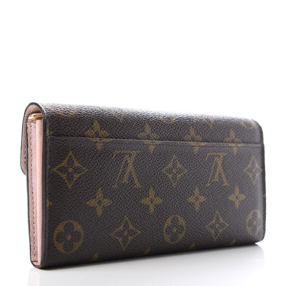 Louis Vuitton Monogram Sarah Wallet NM Rose Ballerine 3 of 8