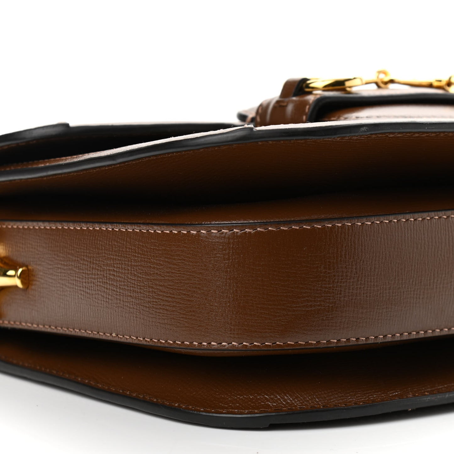 GG Supreme Monogram Horsebit 1955 Shoulder Bag Beige Brown Sugar