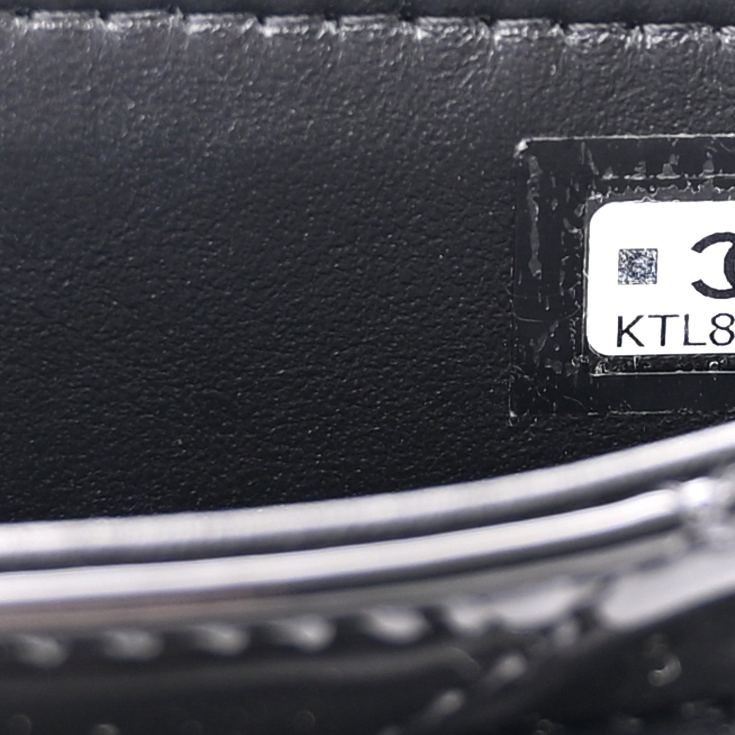 Chanel Patent Calfskin Quilted Chain Hoop Bag Black 7 of 11