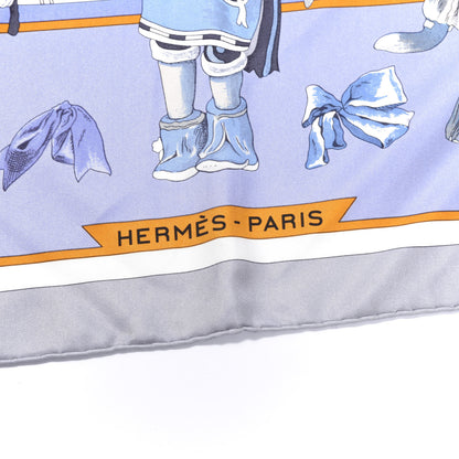 Hermes Silk Kachinas Giant Pointe Triangle Scarf Vert Mauve Gris 4 of 6