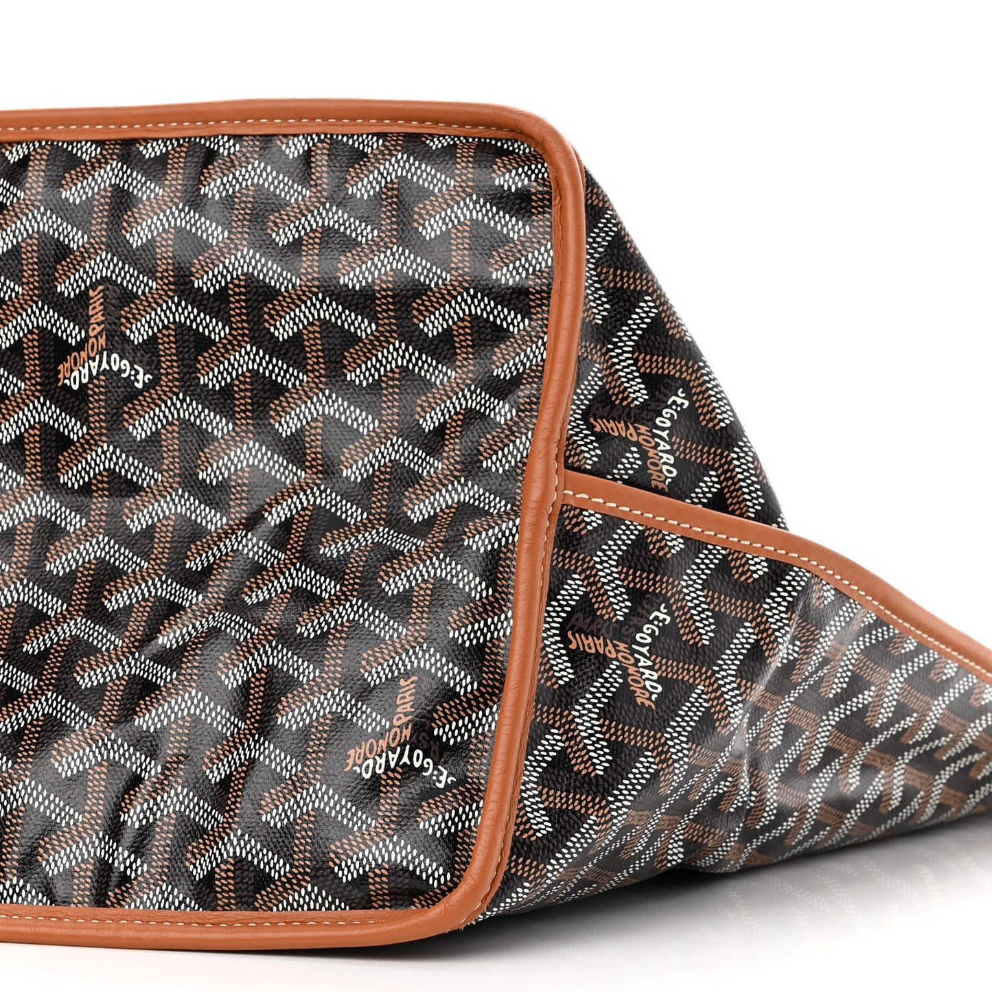 Goyardine Reversible Anjou GM Black Gold