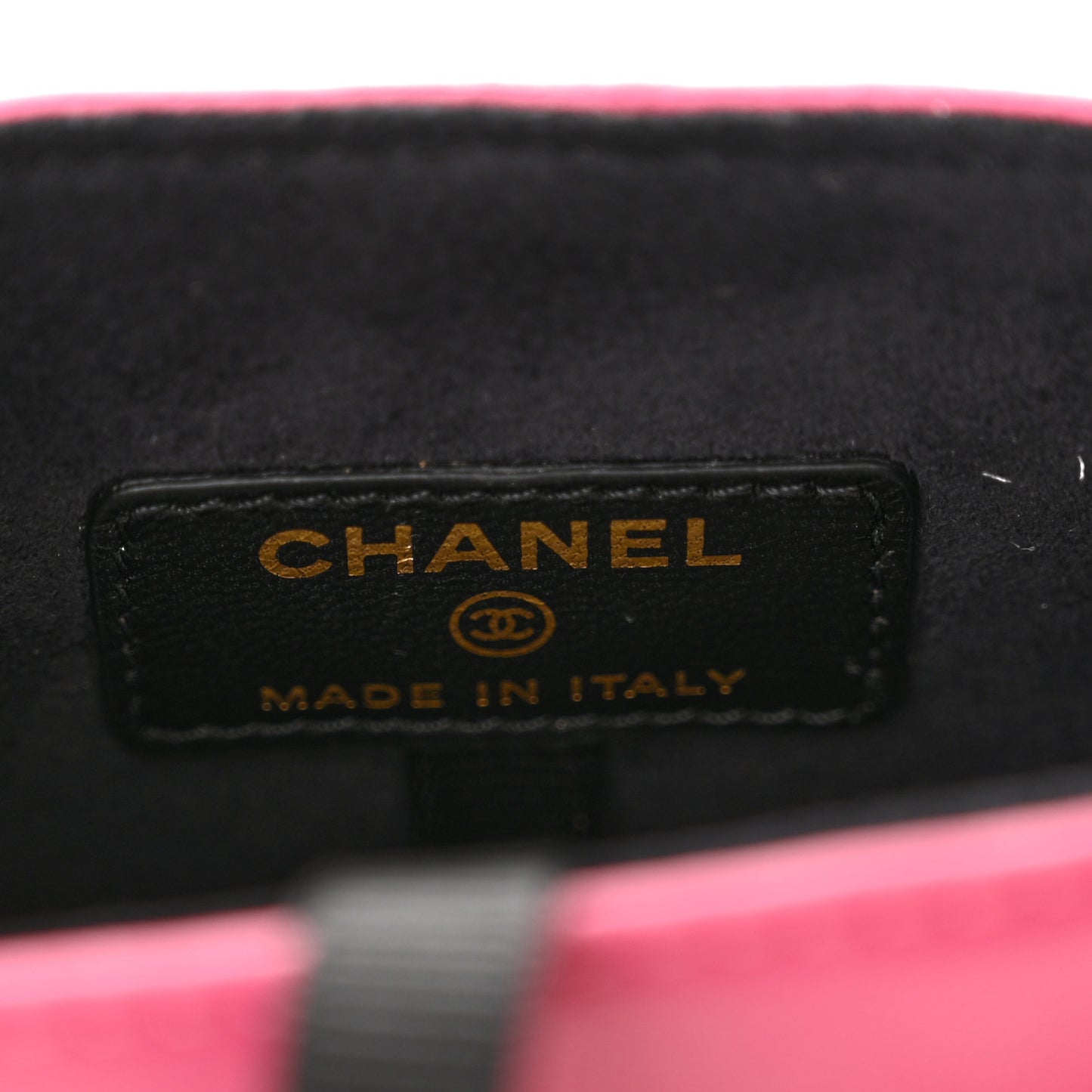 Tweed Chain Around Phone Holder Pink