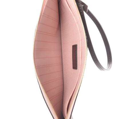 Louis Vuitton Damier Ebene Neverfull MM GM Pochette Rose Ballerine 5 of 8