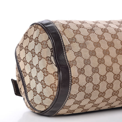 Gucci Monogram Trophy Satchel Ebony 8 of 10