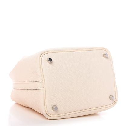 Hermes Taurillon Clemence Swift Eclat Picotin Lock 18 PM Nata Terre Battue 4 of 10