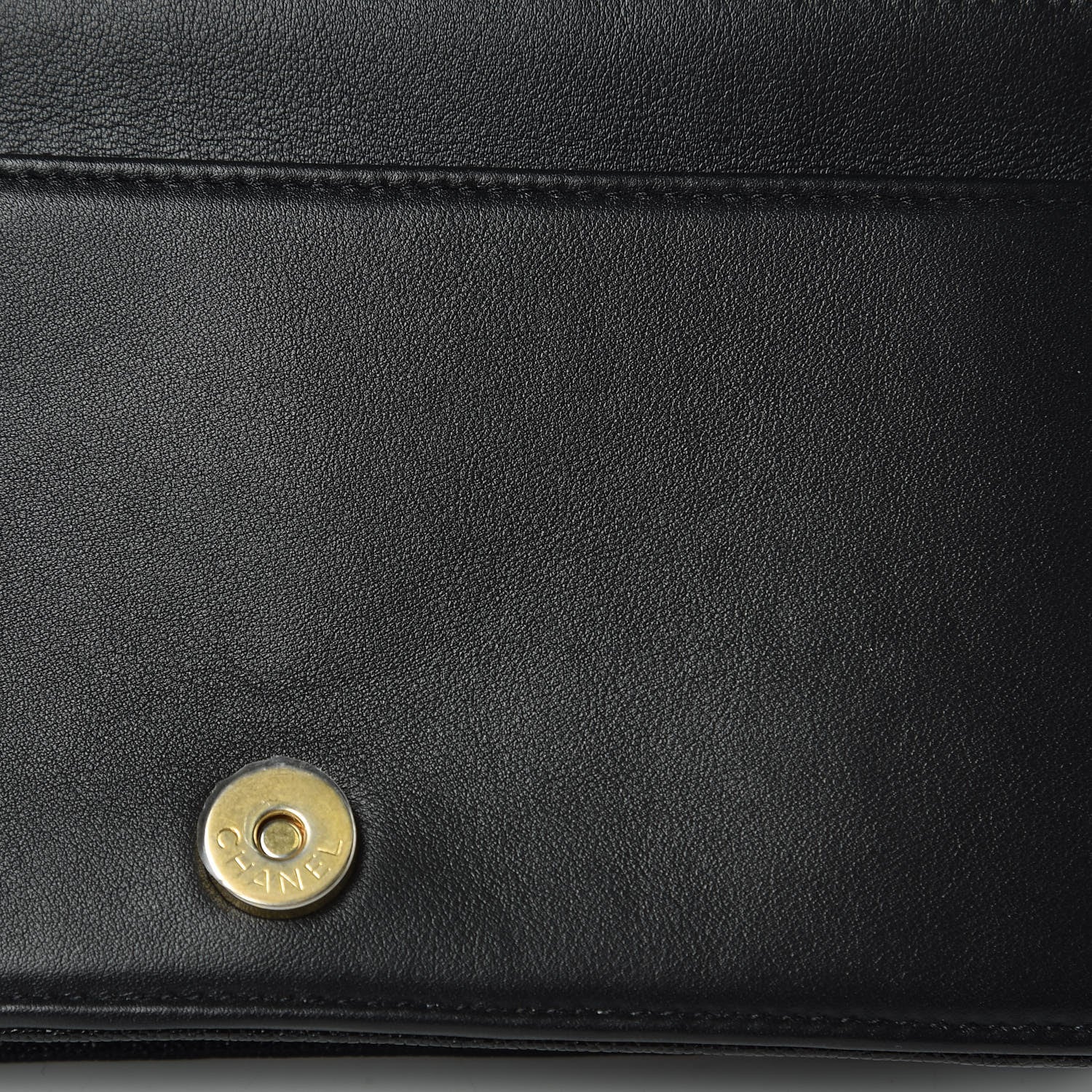 Chanel Caviar Quilted Boy Wallet On Chain WOC Black 9 of 10