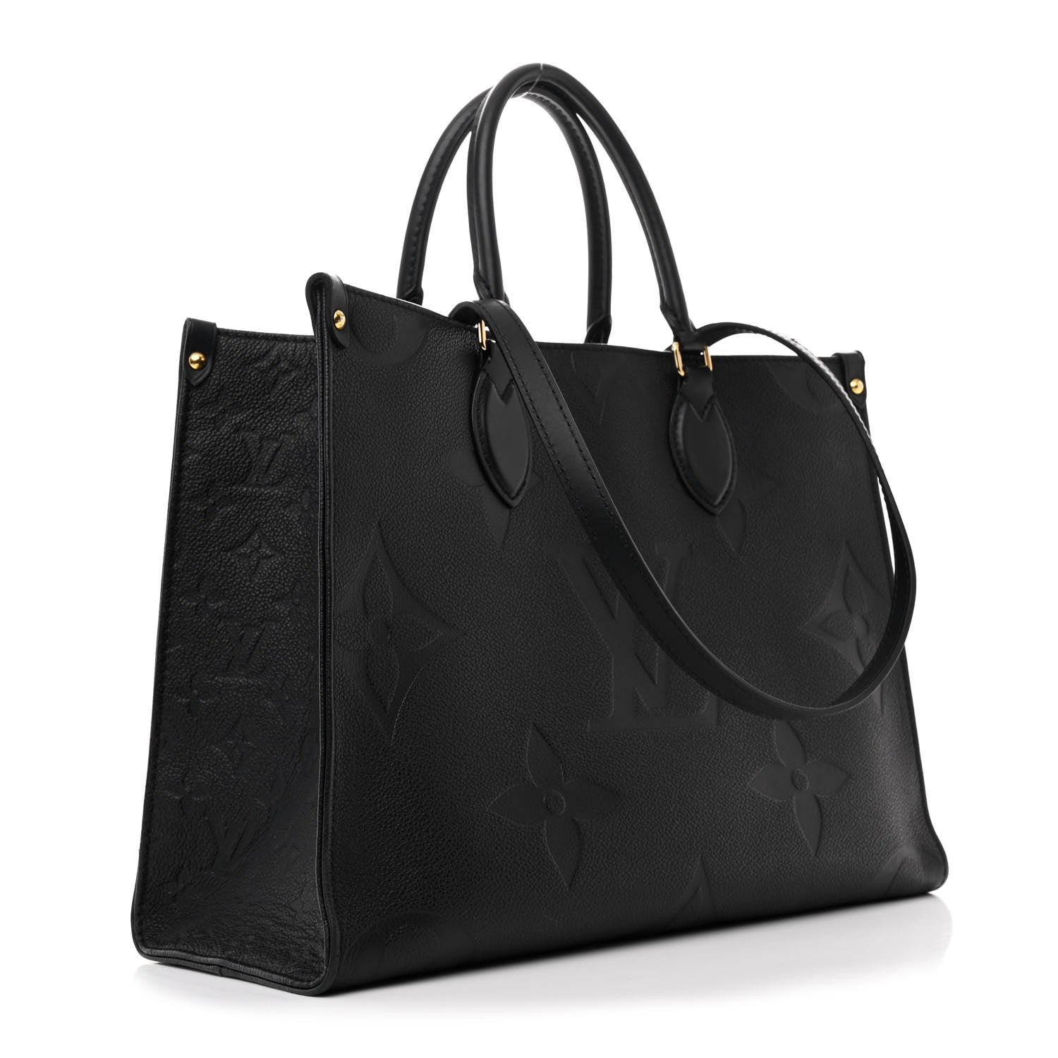 Louis Vuitton Empreinte Monogram Giant OnTheGo MM Black 3 of 9