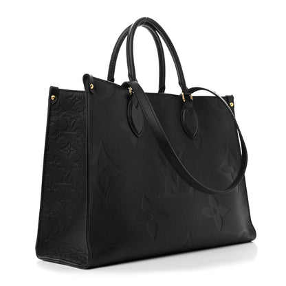 Louis Vuitton Empreinte Monogram Giant OnTheGo MM Black 3 of 9
