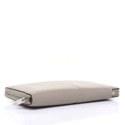 Celine Drummed Calfskin Zip Around Organizer Wallet Dune 4 of 20