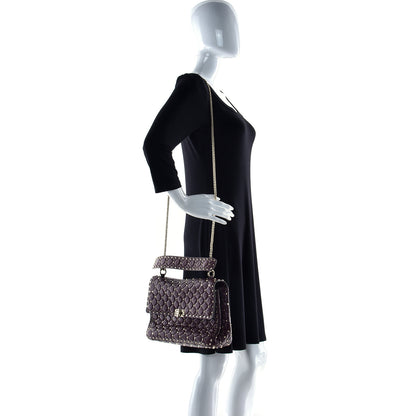 Valentino Garavani Nappa Large Rockstud Spike Shoulder Bag Rubin 2 of 8