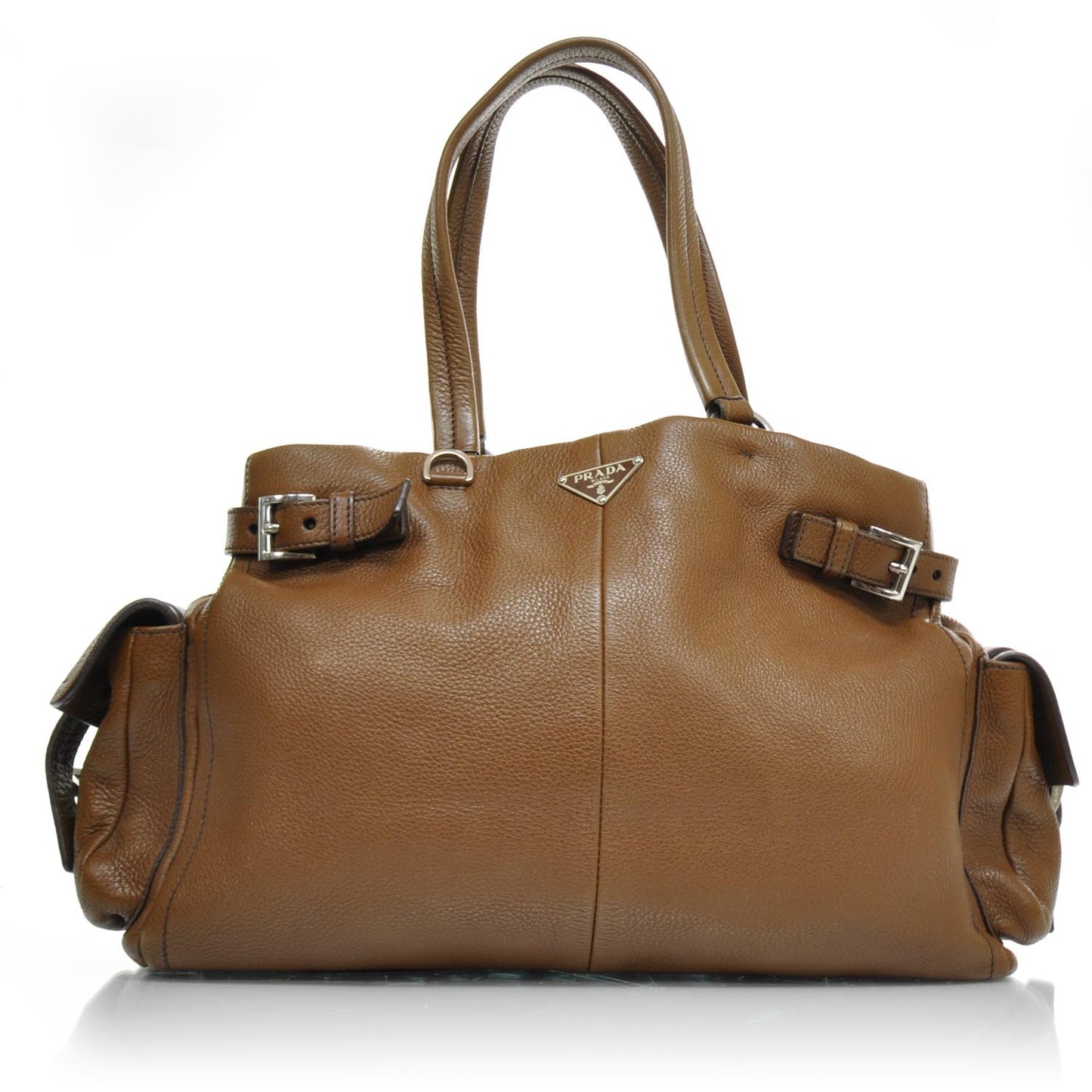 Vitello Daino Leather Shoulder Bag