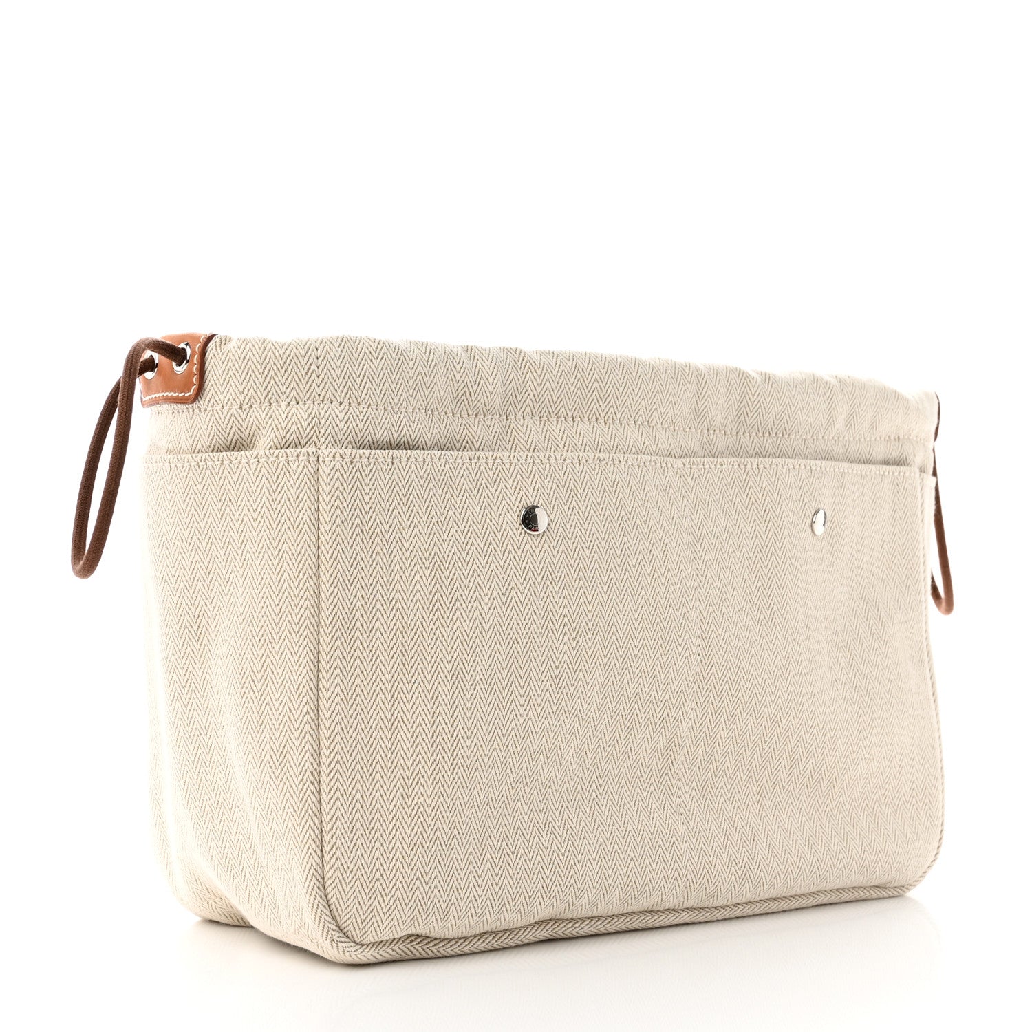 Hermes Canvas Barenia Fourbi 25 MM Pouch Naturel Fauve 3 of 7