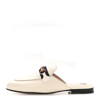 Gucci Malaga Kid Web Womens Princetown Slippers 39.5 Mystic White 1 of 9