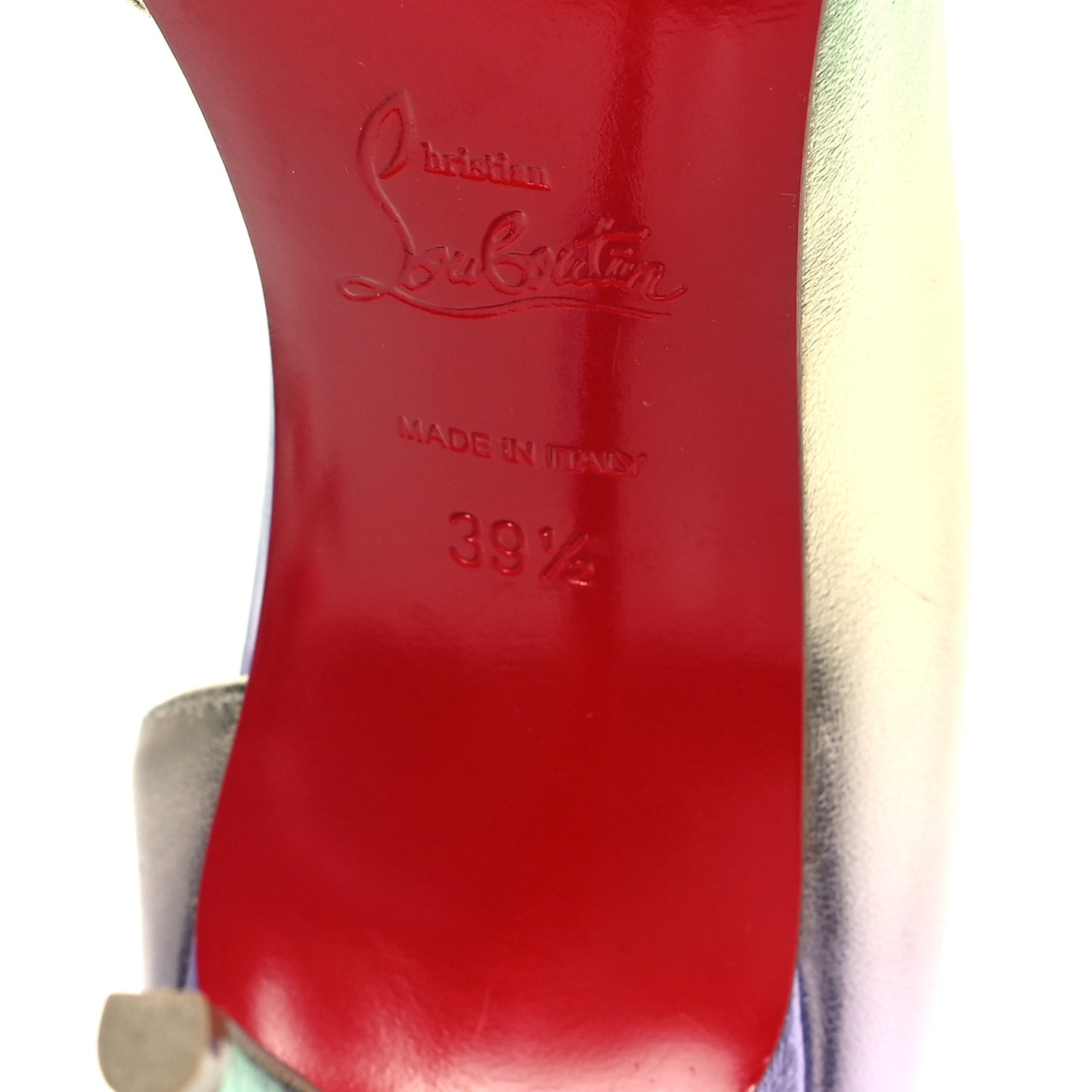 Iridescent Nappa Lam Licorne Iriza 100 Pumps 39.5 Multicolor