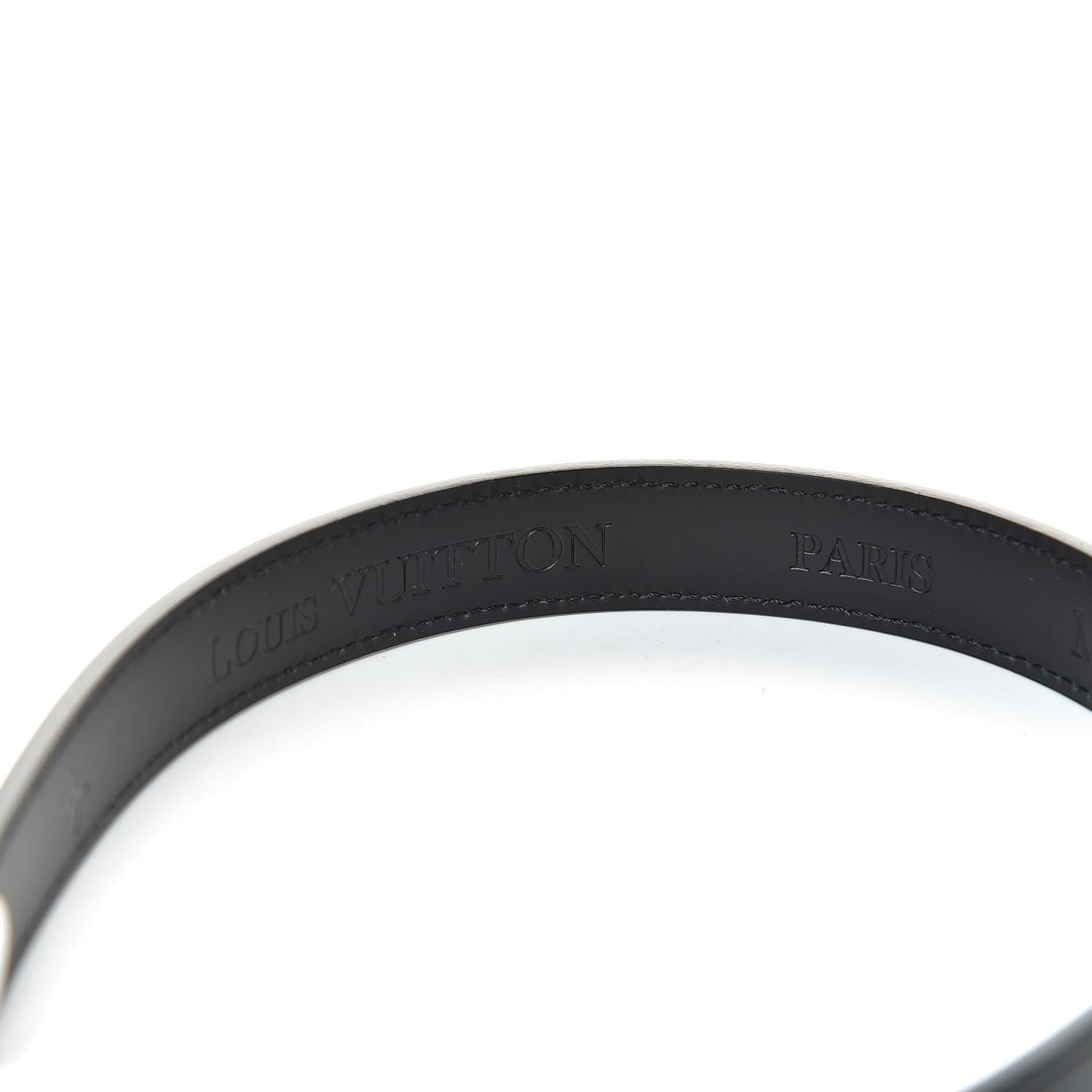 Louis Vuitton Calfskin 20mm Passion Belt 75 30 Black Yellow 5 of 6