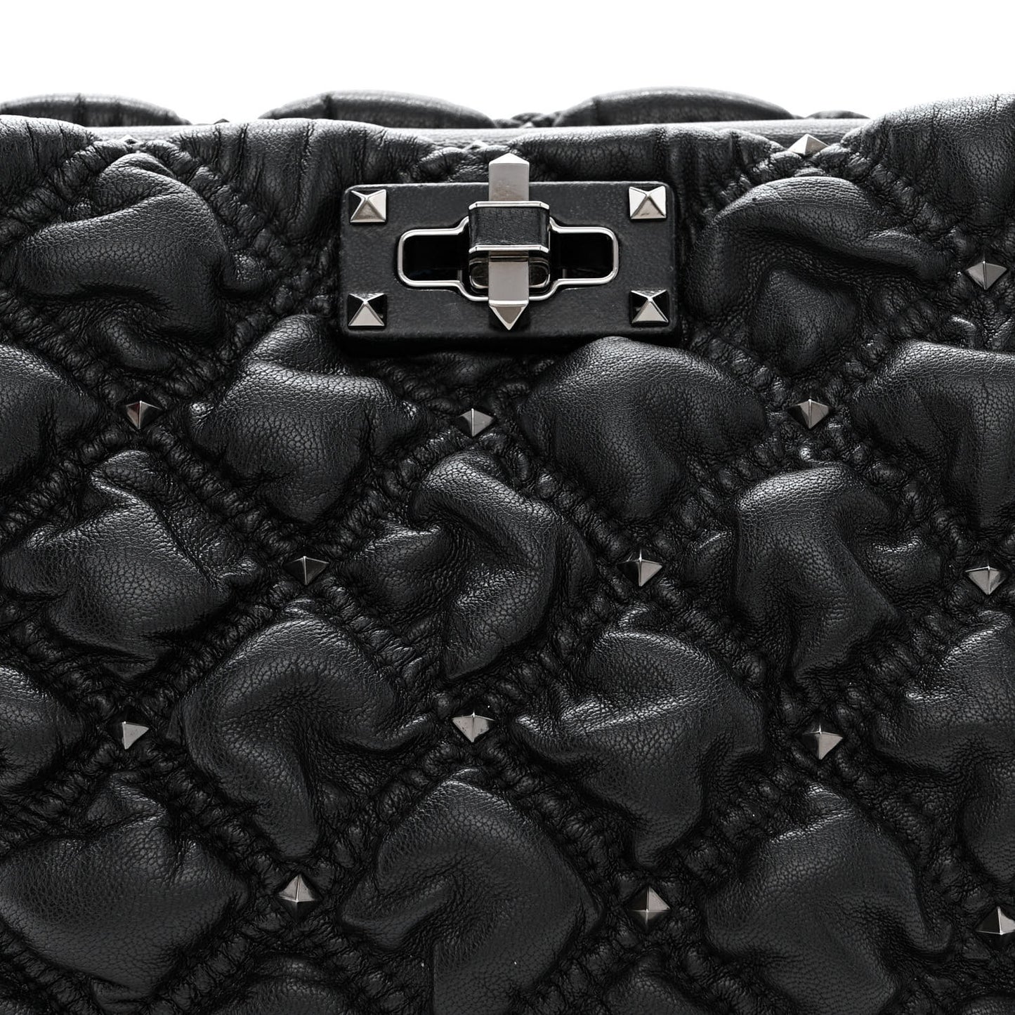 Nappa Spikeme Clutch Black