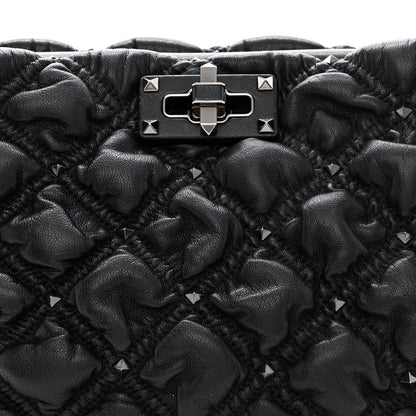 Valentino Garavani Nappa Spikeme Clutch Black 7 of 9