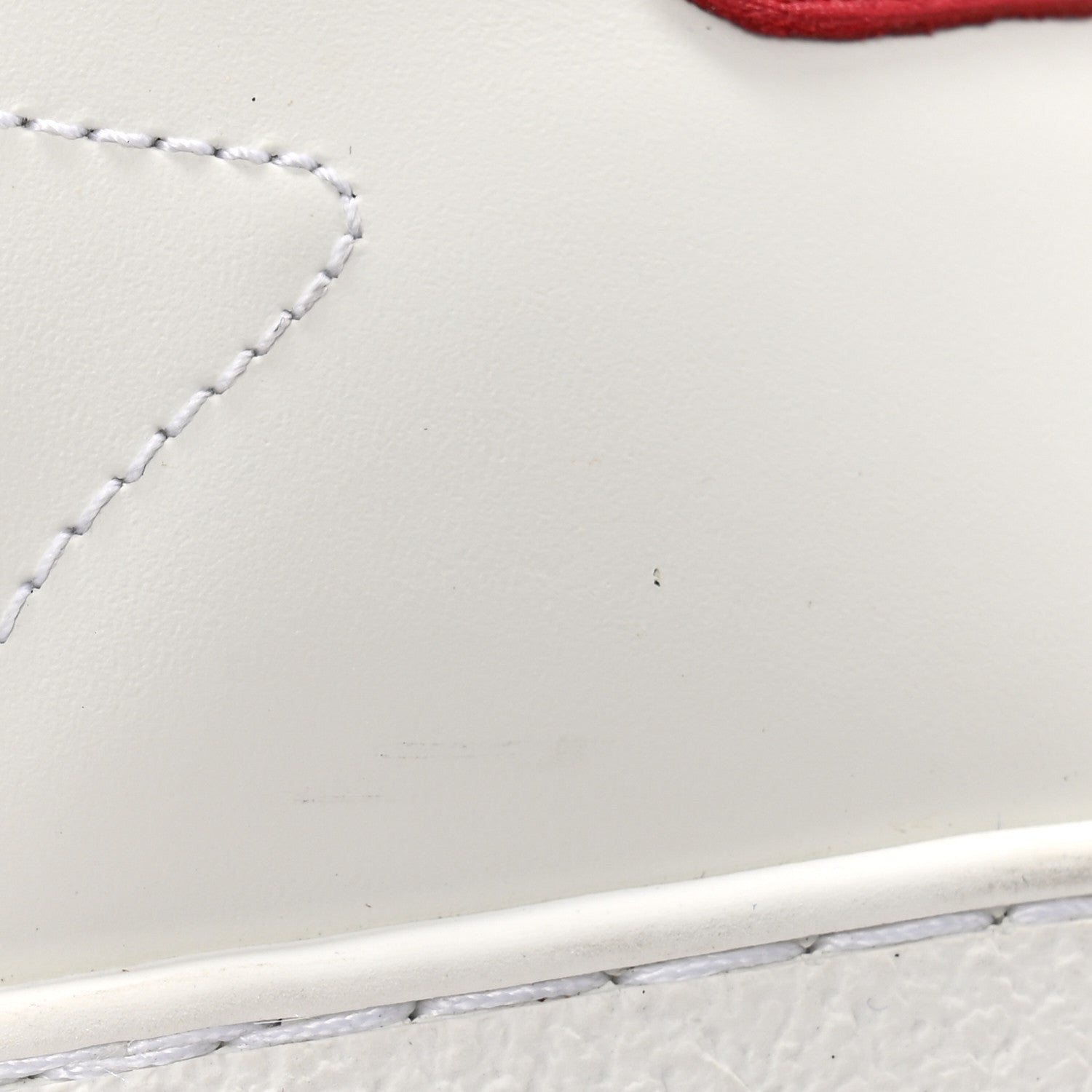 Gucci Calfskin Gucci 100 Womens Ace Sneakers 39.5 White Hibiscus Red 12 of 12