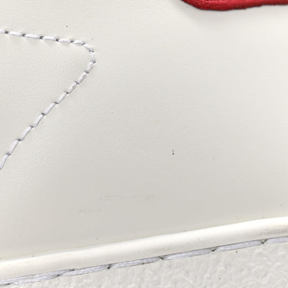 Gucci Calfskin Gucci 100 Womens Ace Sneakers 39.5 White Hibiscus Red 12 of 12