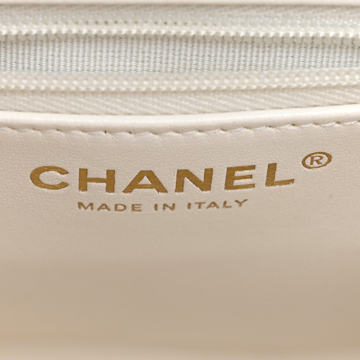 Chanel Shiny Aged Calfskin Quilted Nano Kelly Shopper White 6 of 12