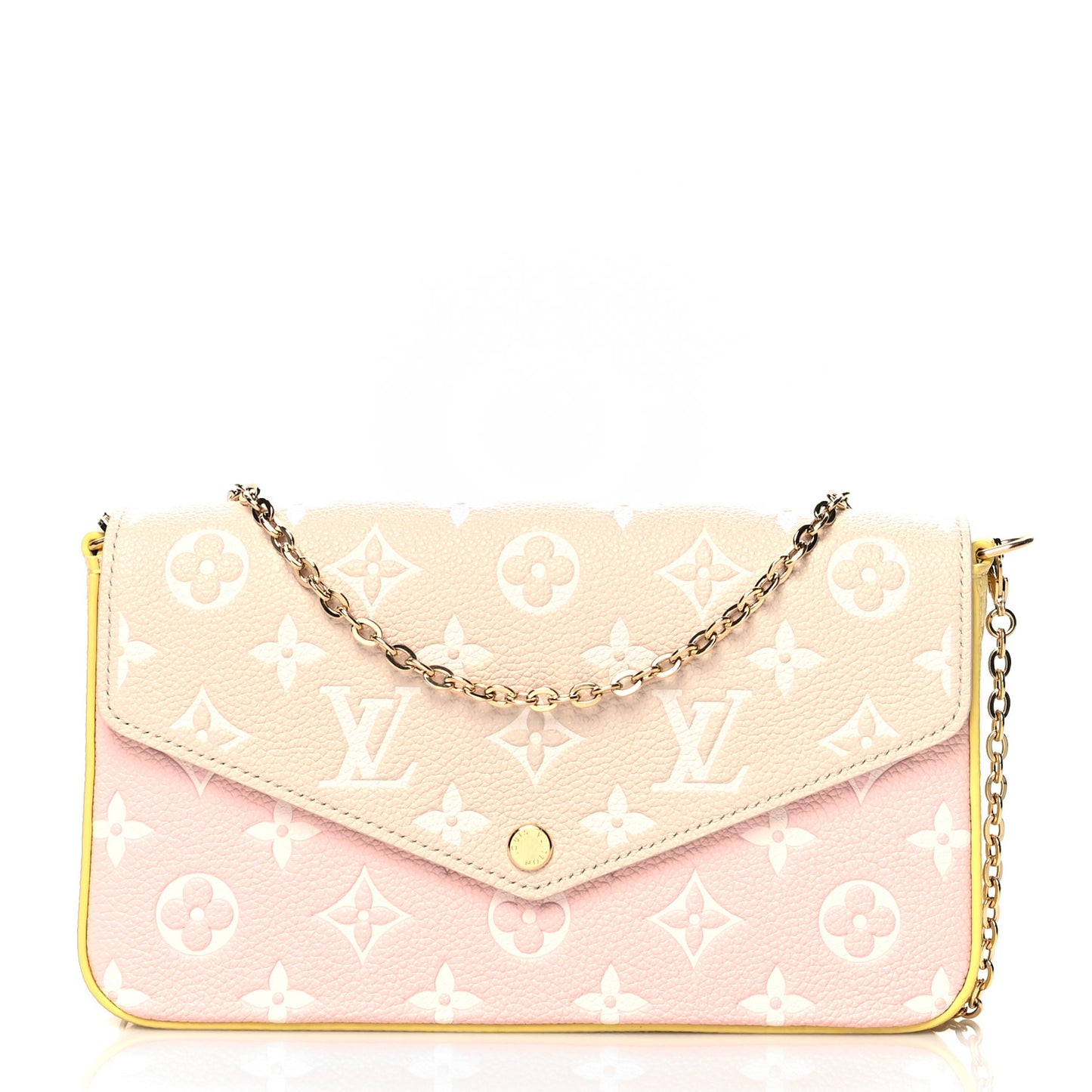 Empreinte Spring in the City Felicie Pochette Chain Wallet Pink Beige Yellow