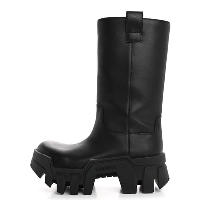 Balenciaga Vegetal Calfskin Bulldozer Boots 40 Black 1 of 10