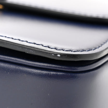 Celine Shiny Calfskin Small Triomphe Dark Blue 12 of 13