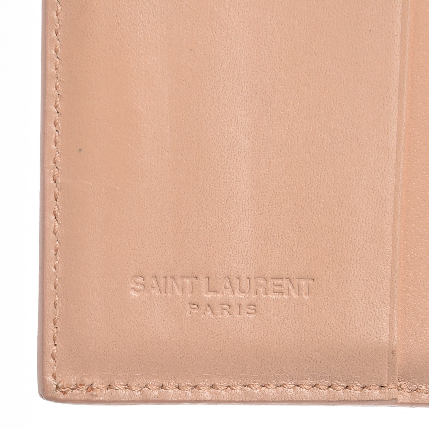 Calfskin Trifold Wallet Pale Pink
