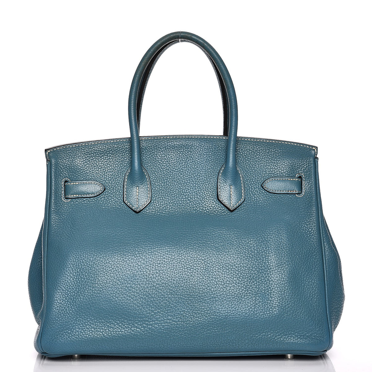 Hermes Taurillon Clemence Birkin 30 Blue Jean 4 of 35