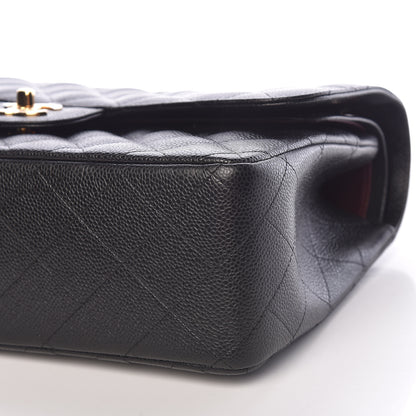 Chanel Caviar Quilted Jumbo Double Flap Black 7 of 11