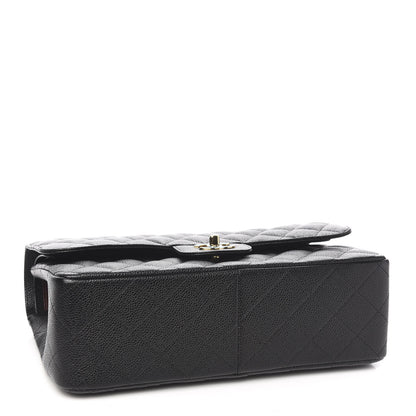 Chanel Caviar Quilted Jumbo Double Flap Black 3 of 10