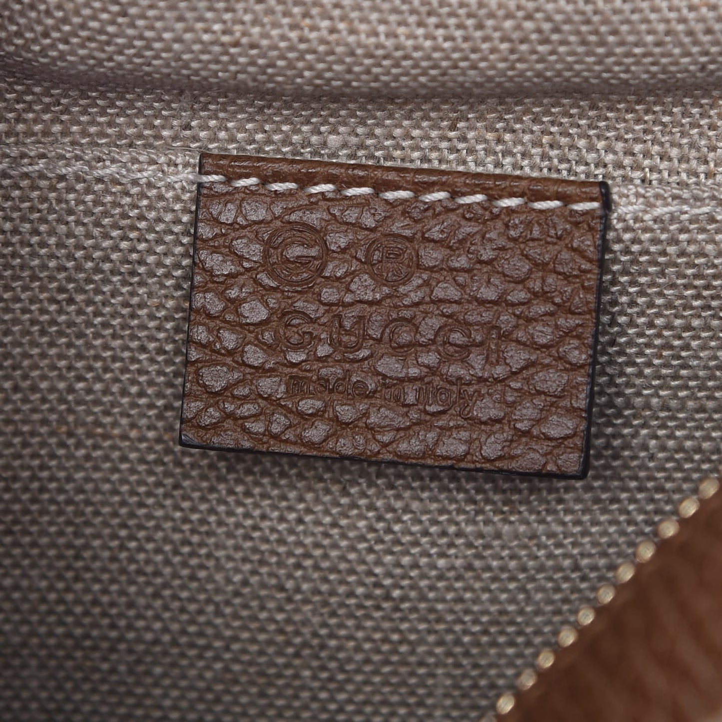 Monogram Mini Bree Messenger Bag Beige Tabacco