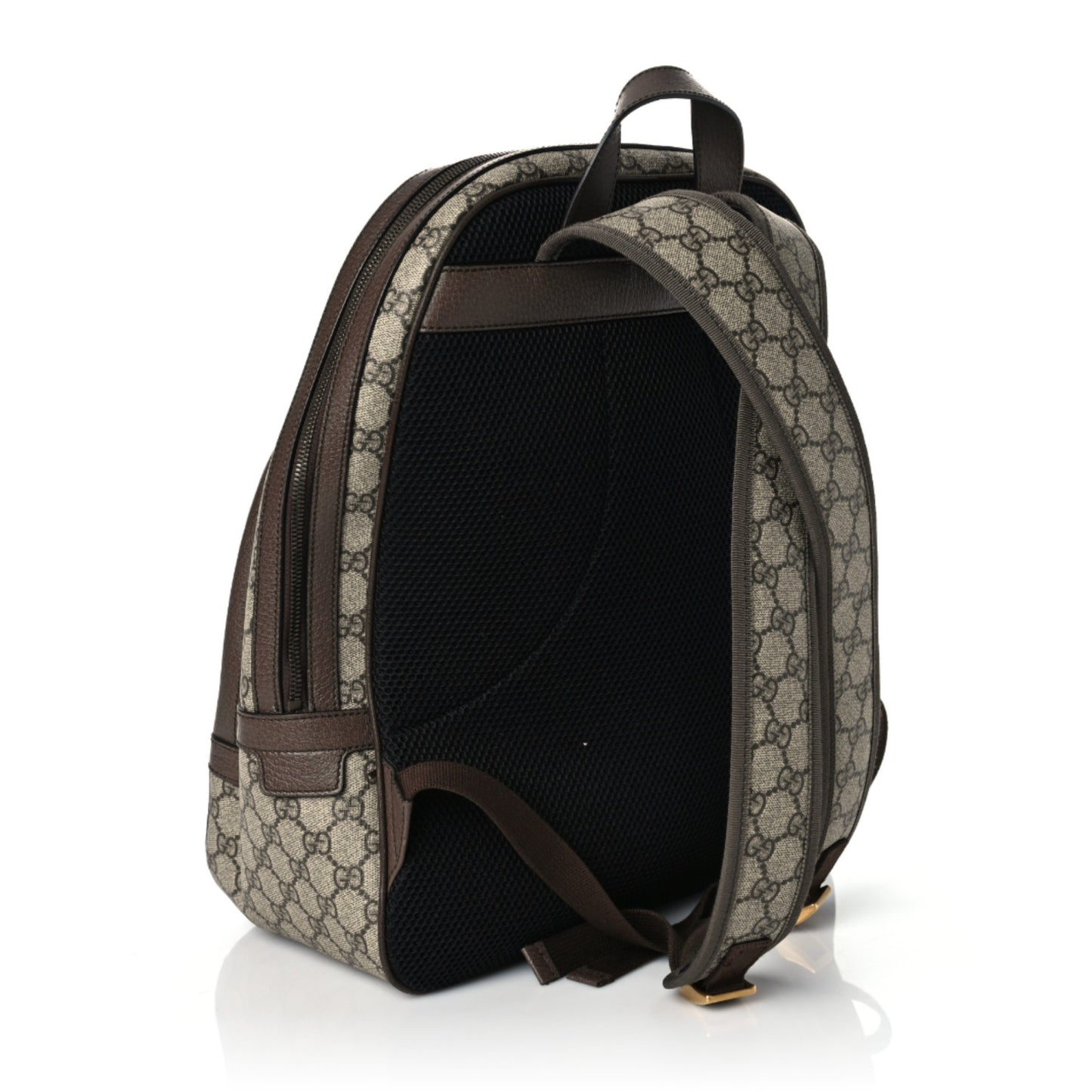 GG Supreme Monogram Medium Ophidia Day Backpack Brown