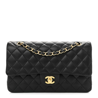 Chanel Lambskin Quilted Medium Double Flap Black 1 of 11