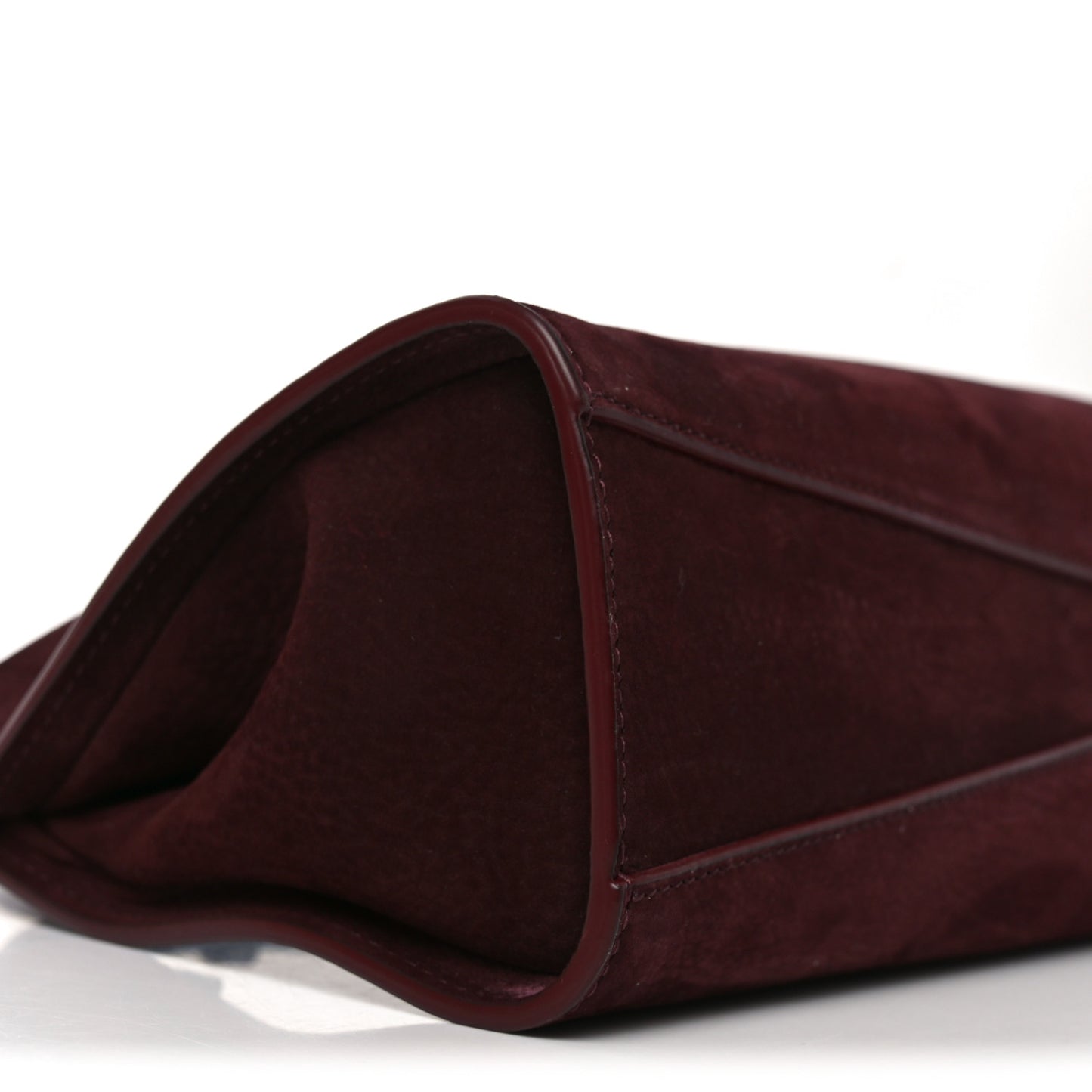 Nubuck Medium Le Click East West Bag Rouge Grenat